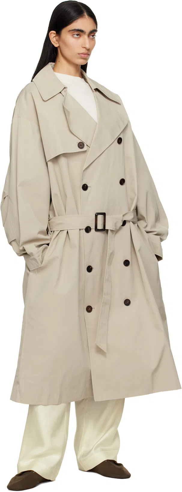 THE FRANKIE SHOP Off-white Rafaela Padded Knit Sweater In Ivory