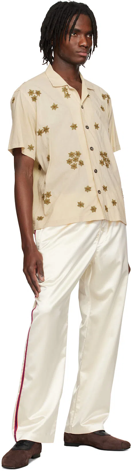 BODE Off-white Redtail Pyjama Pants In Beige