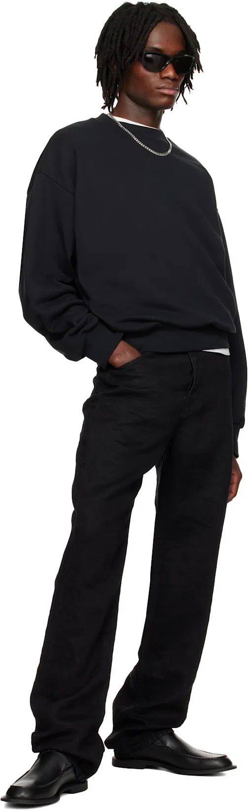 THE ROW Nic Loafers In Black