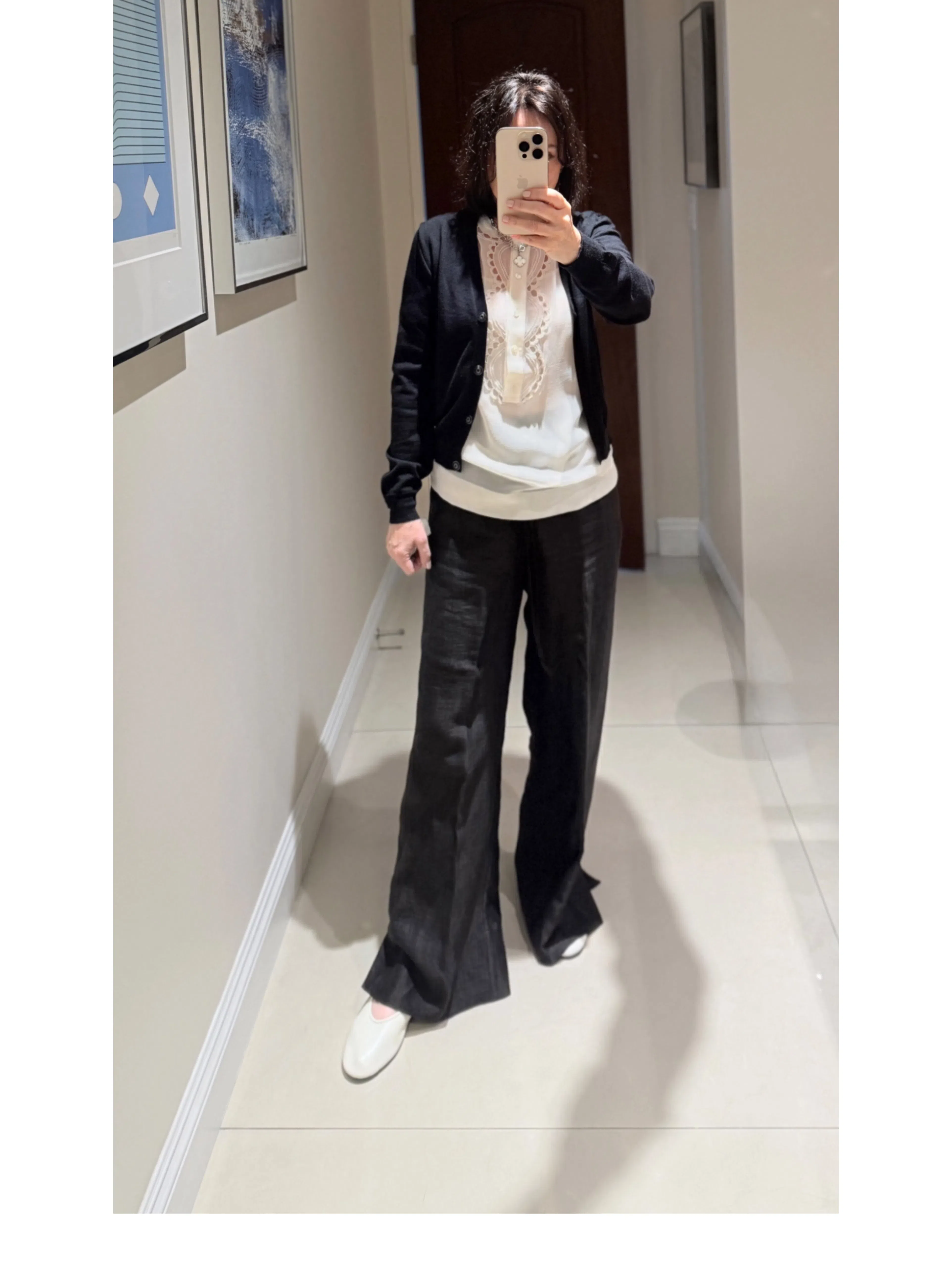 THE ROW Lambskin Band Ballerina Flats In Animal Print