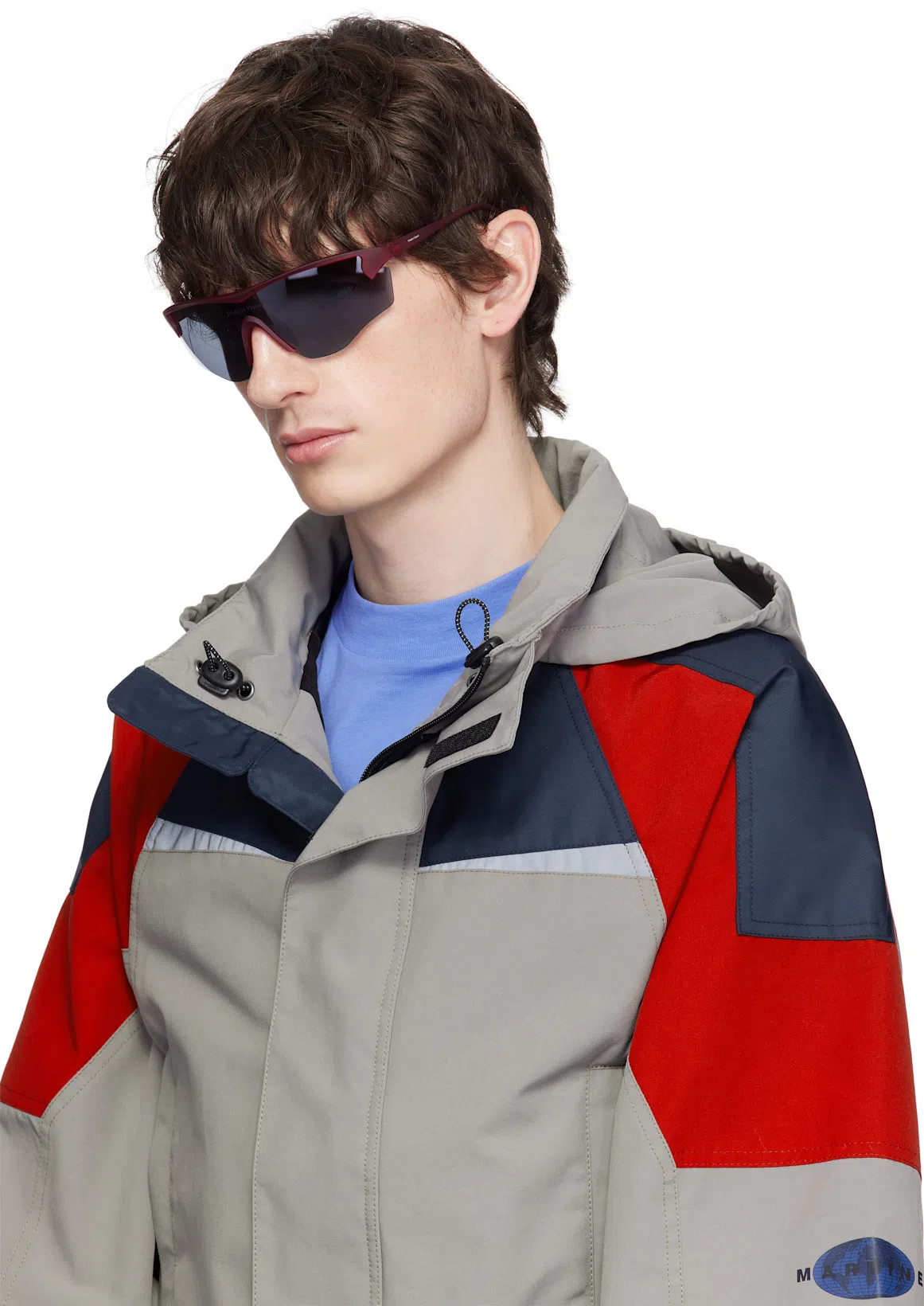 MARNI Light Blue Jersey Mini Logo T-shirt