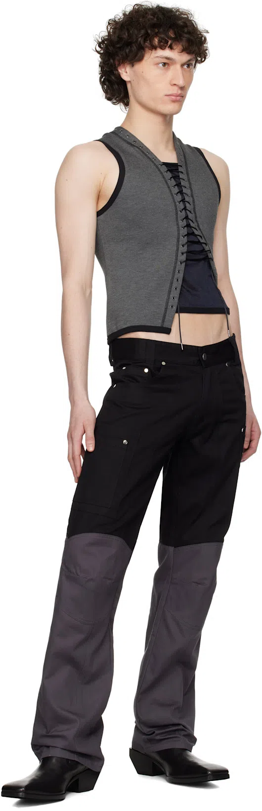 RICK OWENS Black Hollywood Heeled Sliver Chelsea Boots In 09 Black