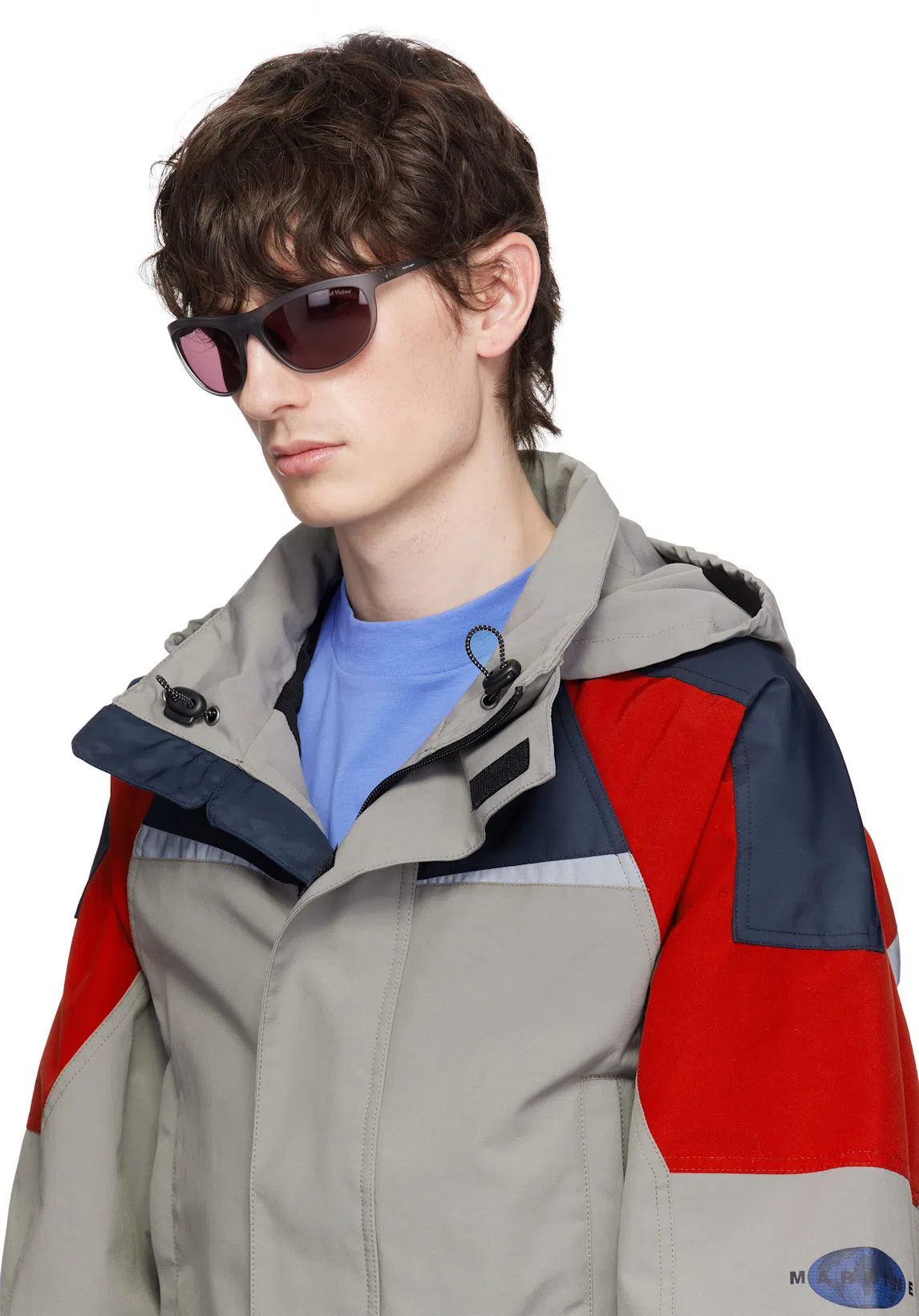 MARNI Light Blue Jersey Mini Logo T-shirt