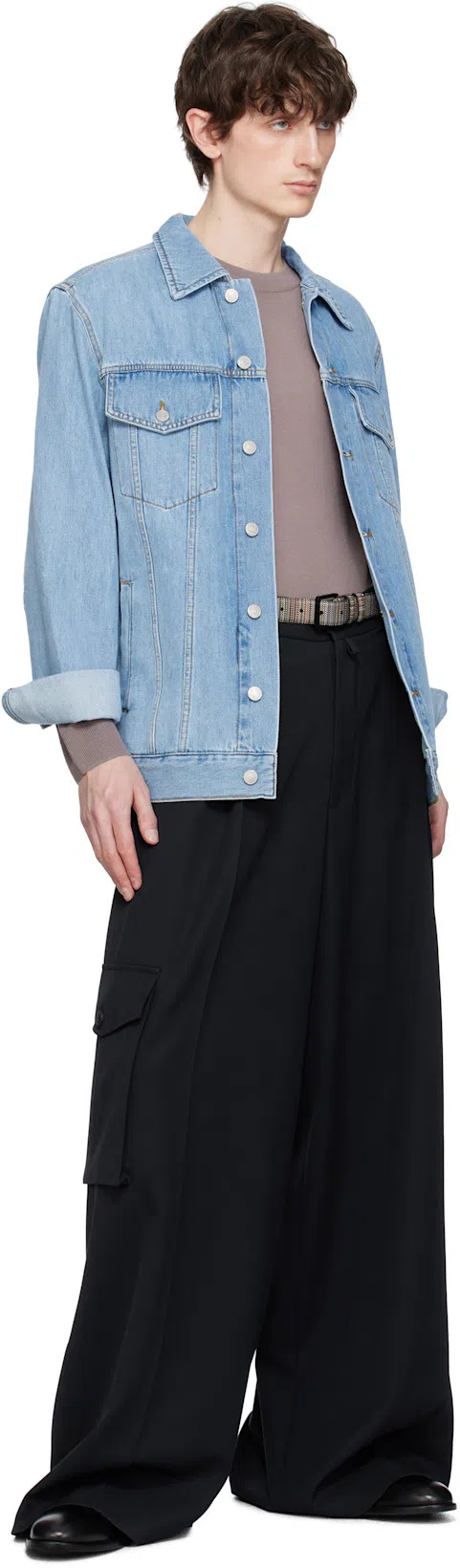 DRIES VAN NOTEN Piers Cargo Pants In Black