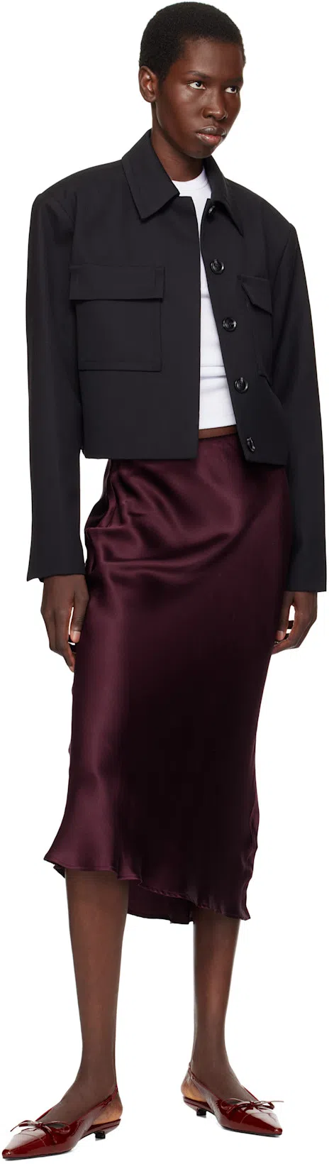 ANINE BING Zoey Slingback Pumps In Red