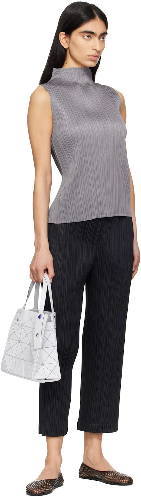 ANCIENT GREEK SANDALS Jelly Crystal-embellished Iro Ballet Flats In Gray