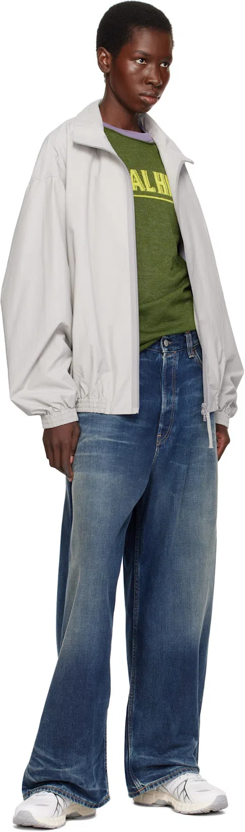 ACNE STUDIOS Blue Super Baggy 2023f Jeans In Mid Blue