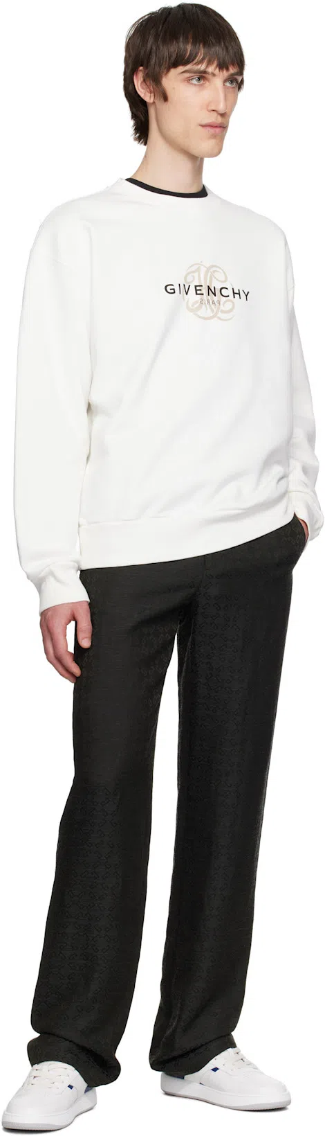 GIVENCHY Saint Laurent Black Leather Tribute 85 Mules In Blue