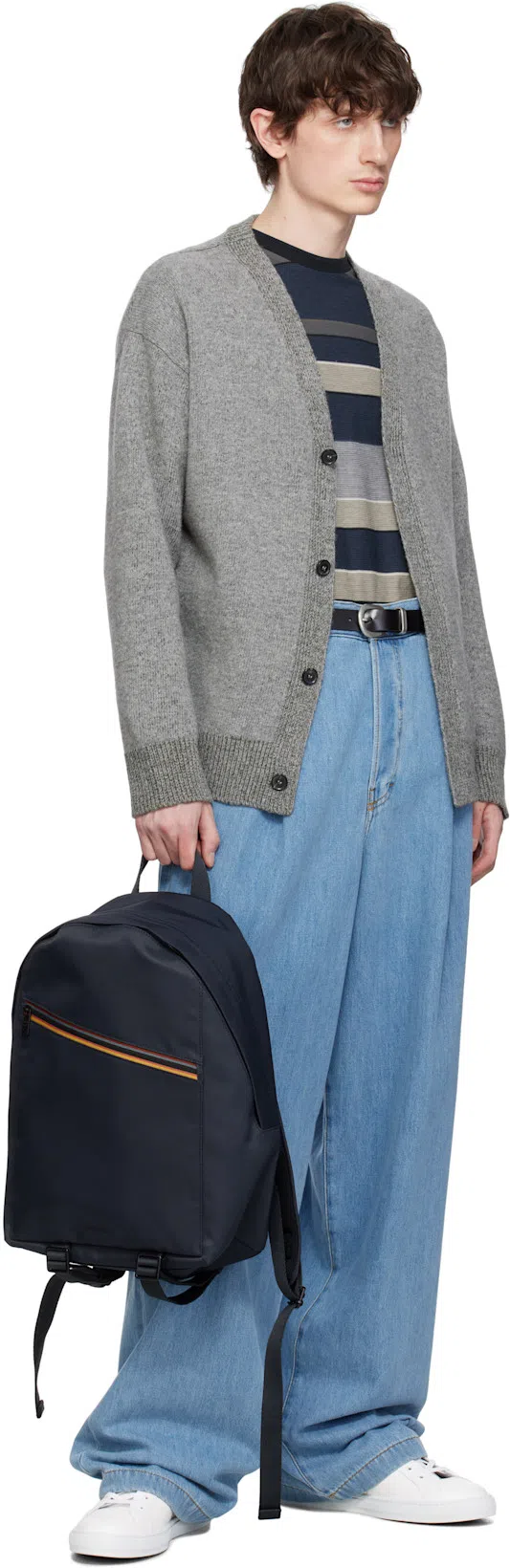 PAUL SMITH Hansen Sneakers With Multicolor Stripe Detail In White