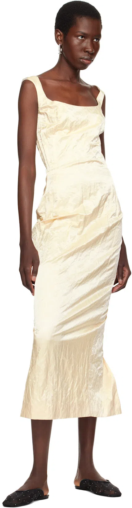 MAGDA BUTRYM Black Mesh Slippers