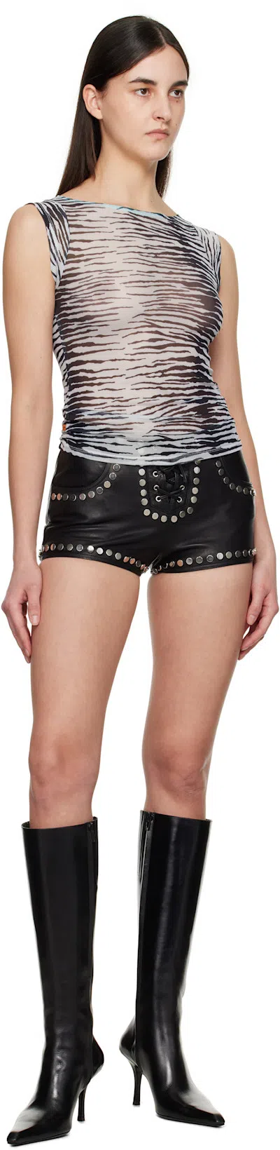 ALEXANDER WANG Black Vivica 85mm Knee-high Tall Boots