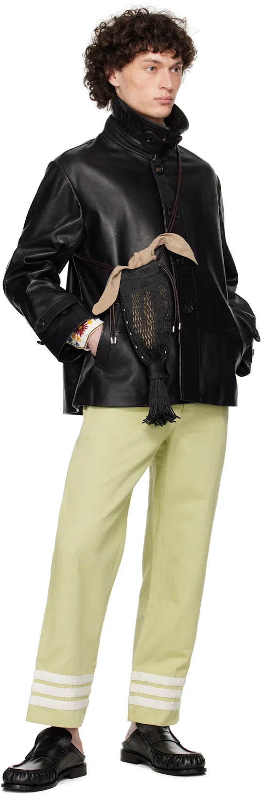 BODE Candyfloss Embroidered Cotton Oxford Shirt In White