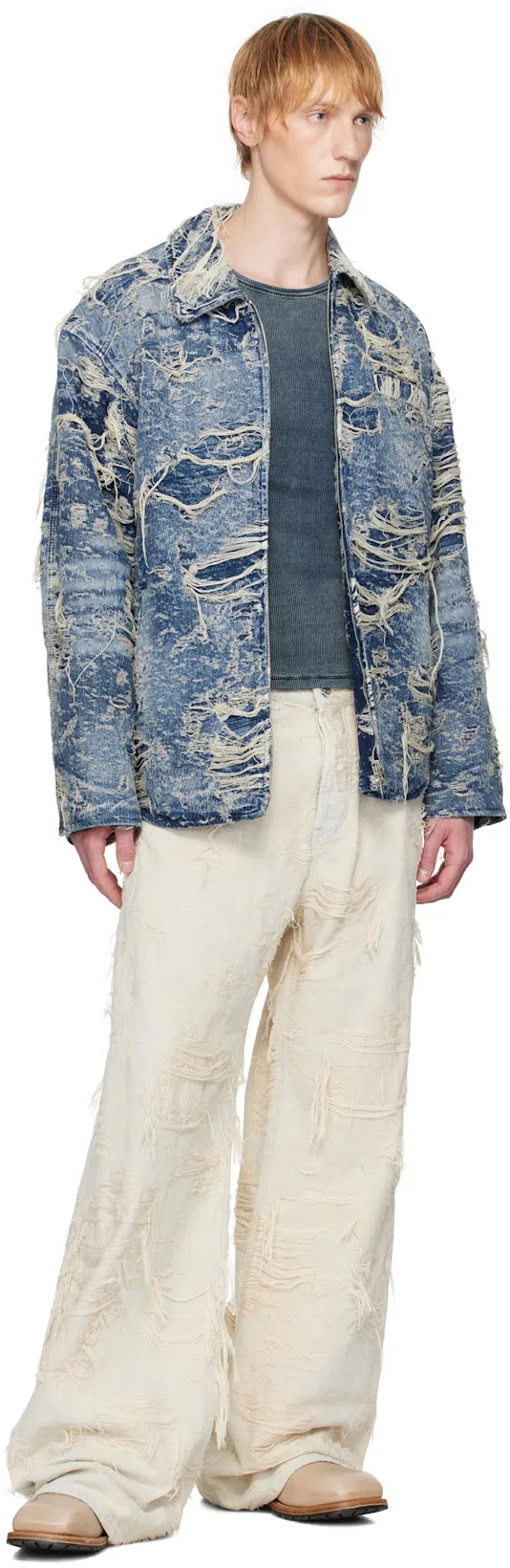 DIESEL Blue T-hans T-shirt In Black