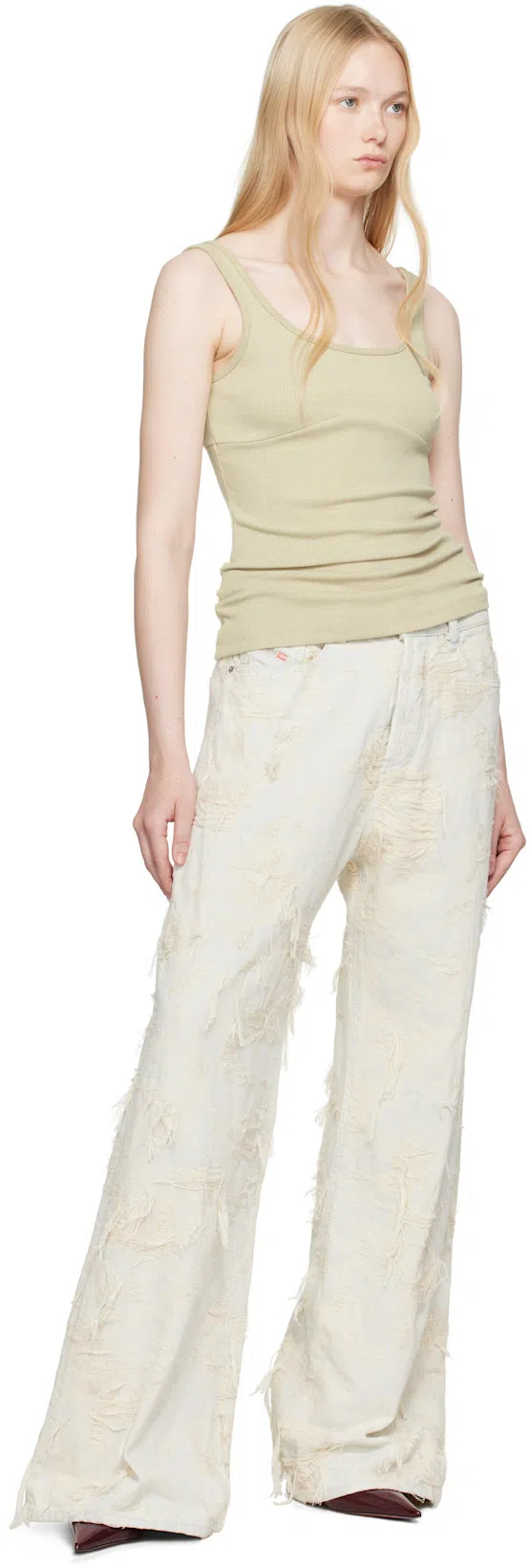 AMINA MUADDI Patent Leather Anok Mules 105 In Burgundy