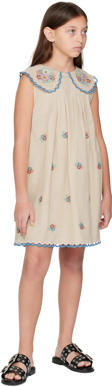 GANNI 5mm Feminine Buckle Strap Sandals In Black