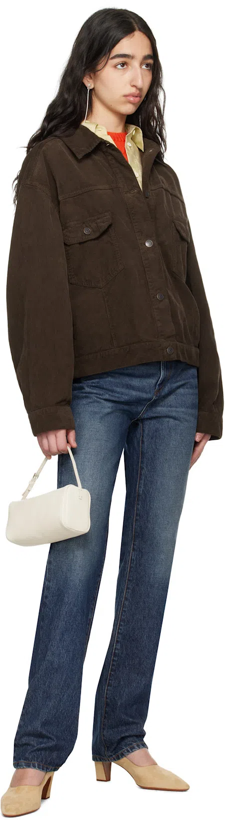 THE ROW Ness Cotton Corduroy Jacket In Black