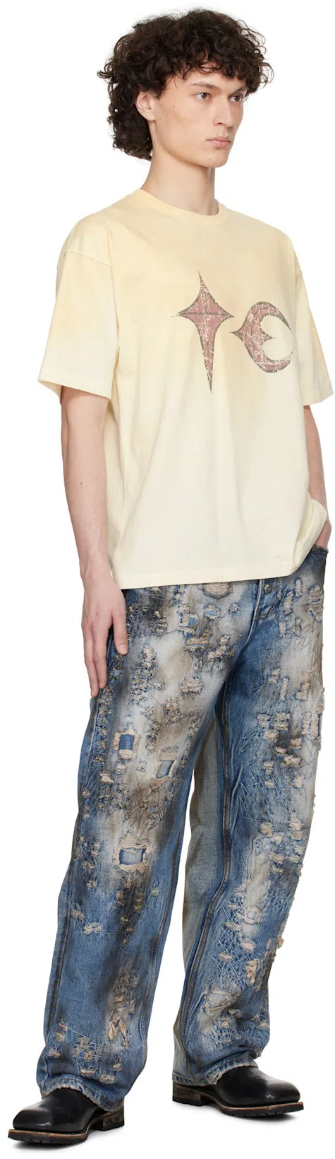 OUR LEGACY Black Leather Ankle Boots With Vintage Sole