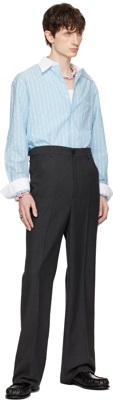 DR. MARTENS Penton Two-tone Penny Loafer In Olive And White Classic Calf