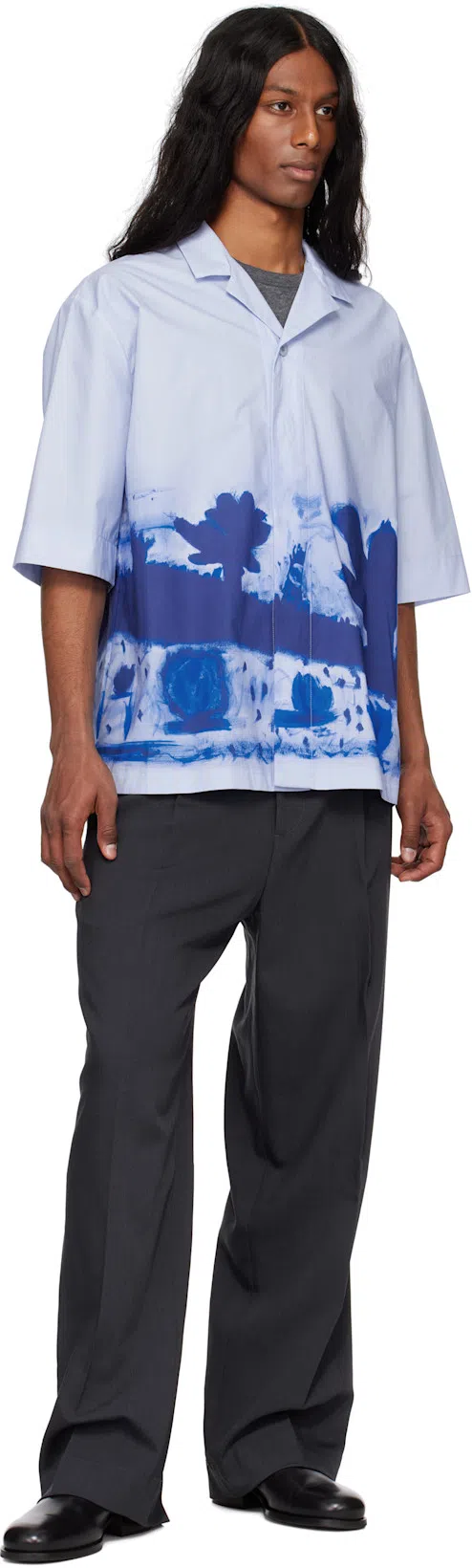 OUR LEGACY Mens Worn Black Boxy Short-sleeve Cotton-jersey T-shirt In Gray