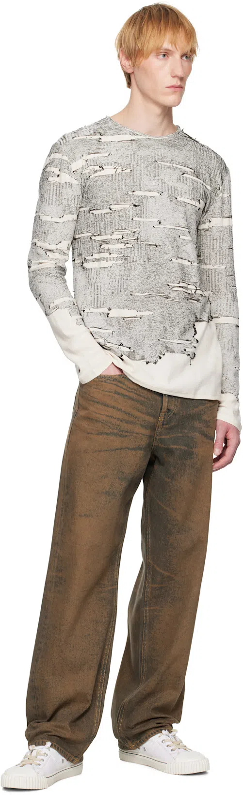 MAISON MARGIELA Off-white Tabi Sneakers In T1003 White