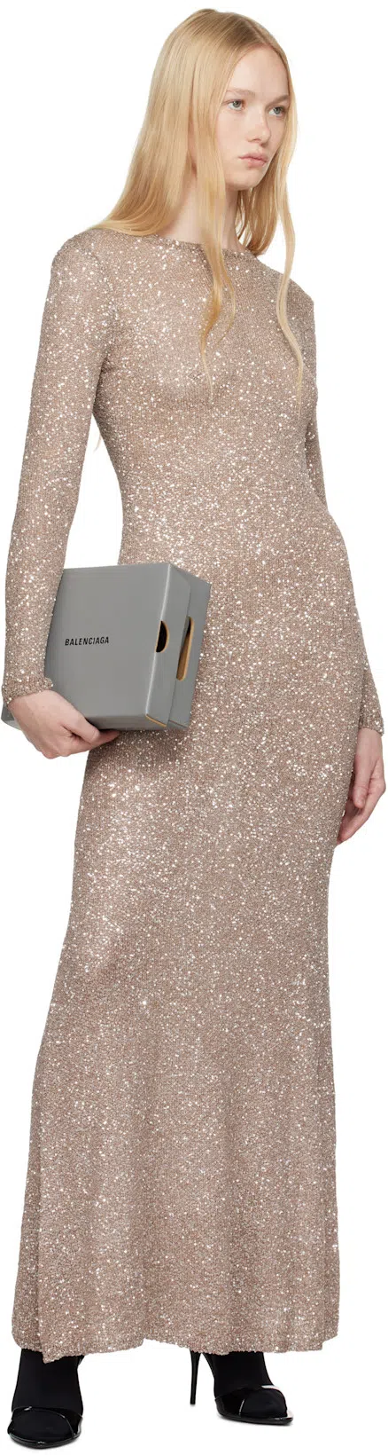 BALENCIAGA Avenue Sock Black Sandal In Patent Leather And Mesh