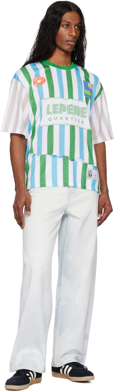 LE PERE X Antonio Carrau Lpfc Mesh T-shirt In Green