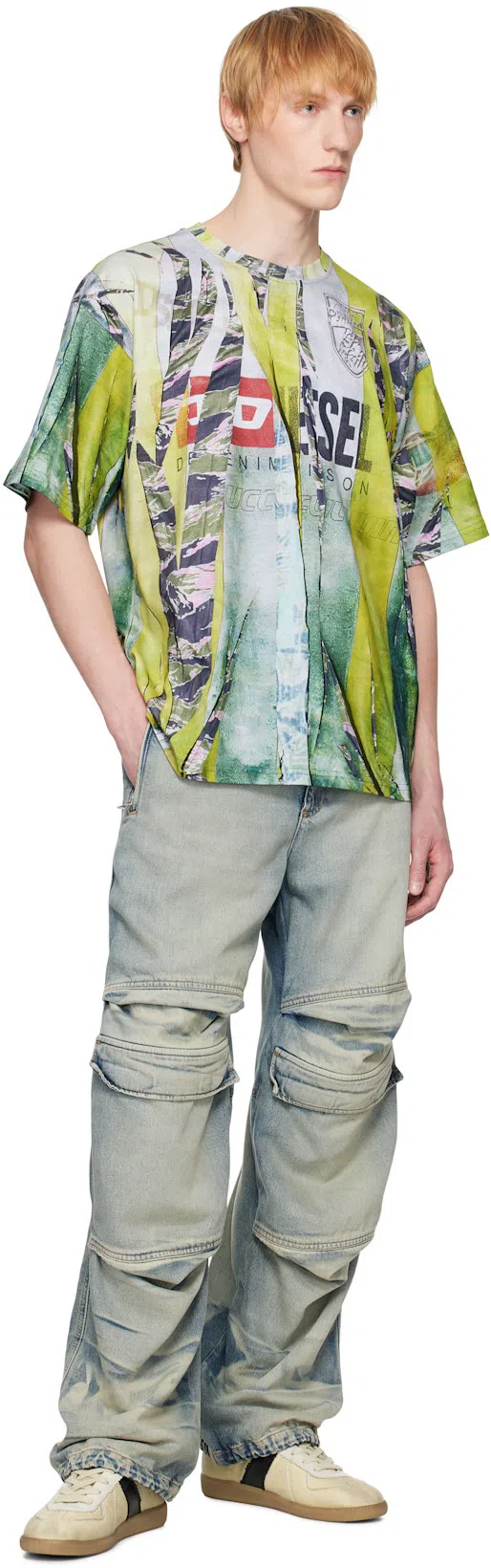 DIESEL T-boxt-r13 T-shirt In Multi