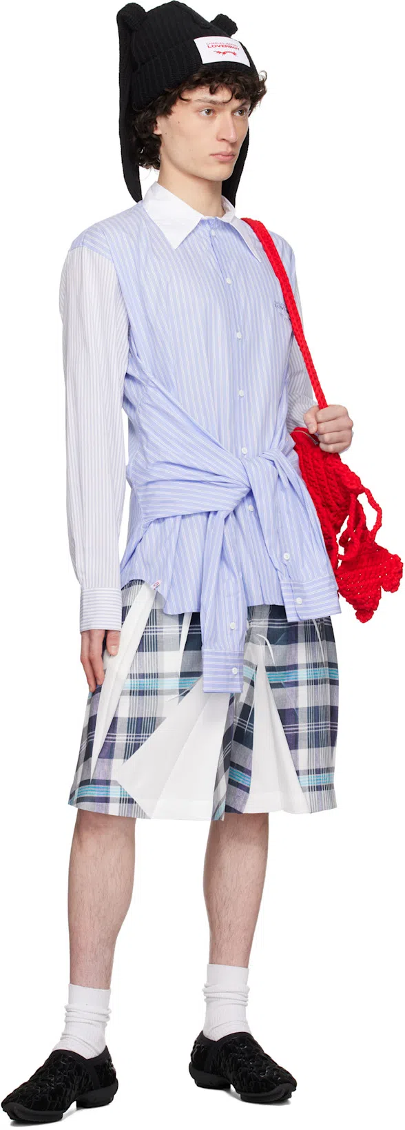 CHARLES JEFFREY LOVERBOY Chunky Rabbit Beanie In Black