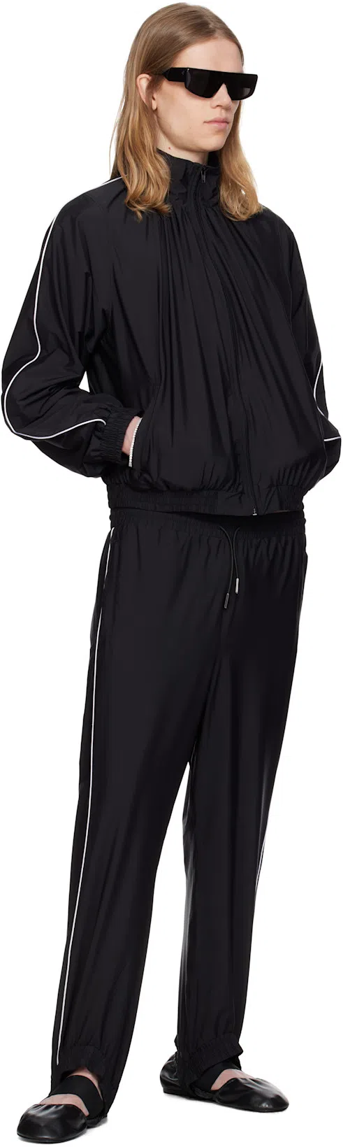 RICK OWENS Black Hollywood Performa Sunglasses In 0909 Black/black