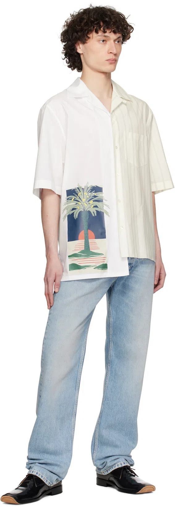 LANVIN Blue Straight-leg Jeans In Light Blue22