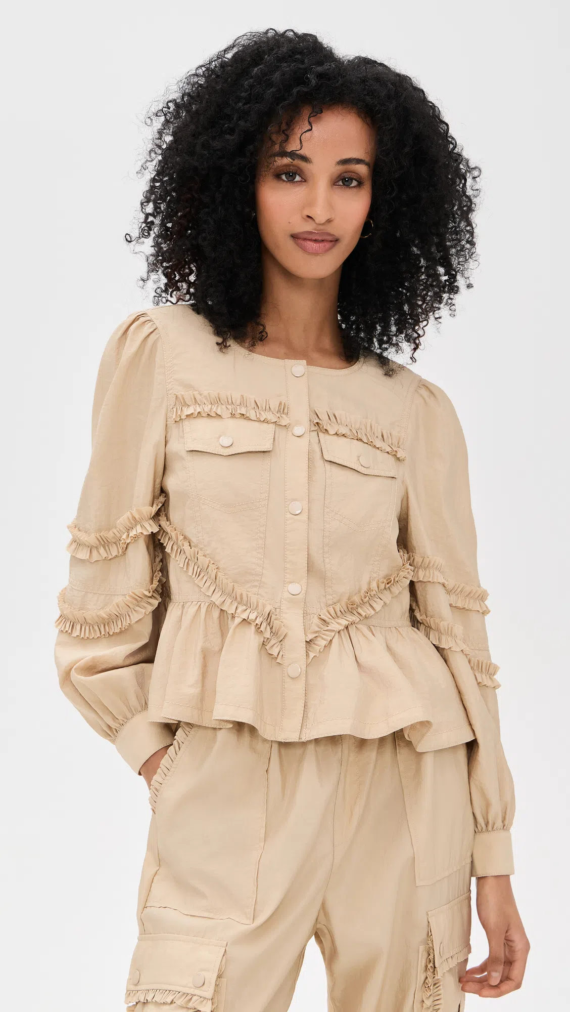 AMO Crop Rib Tank Top In White