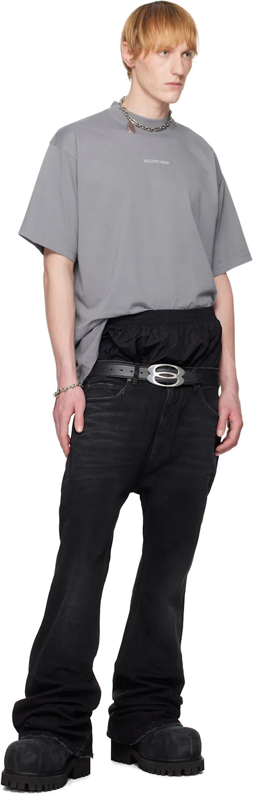 BALENCIAGA Layered Jeans In Black