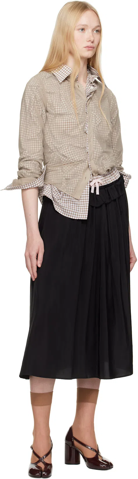 MAISON MARGIELA Tabi Pump Sandals Woman Bordeaux In T5078