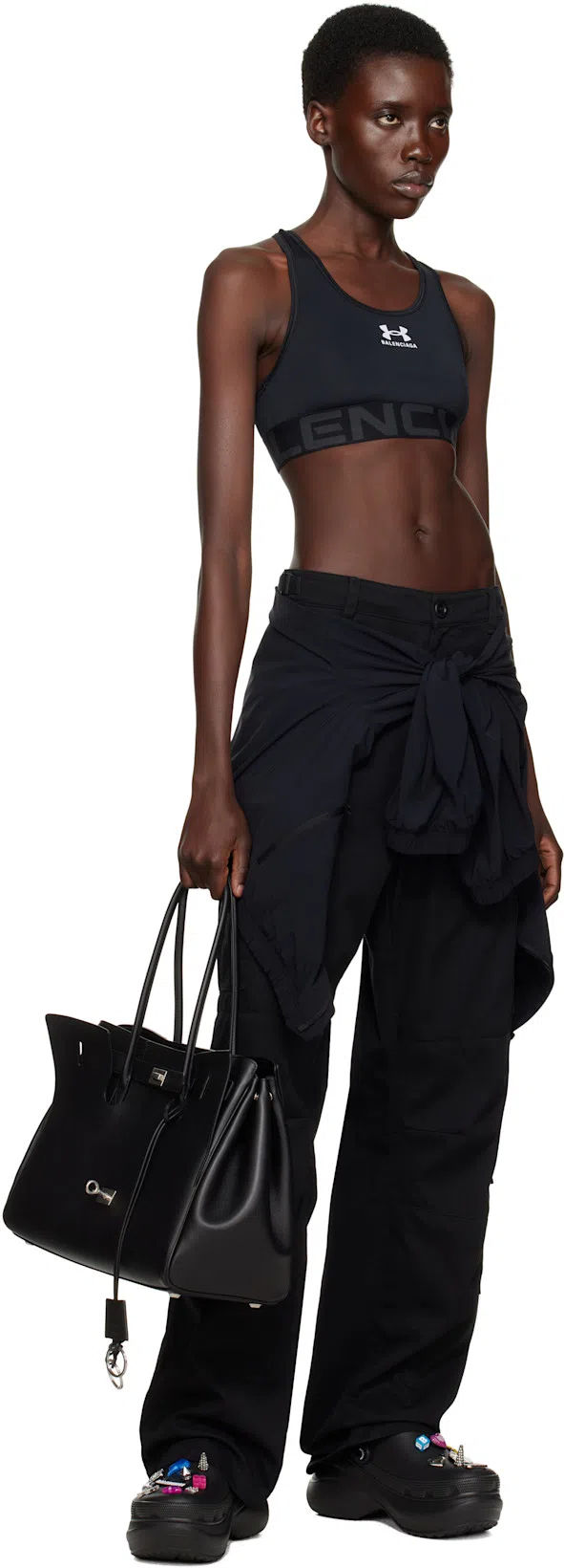 BALENCIAGA Black Crocs Jibbitz