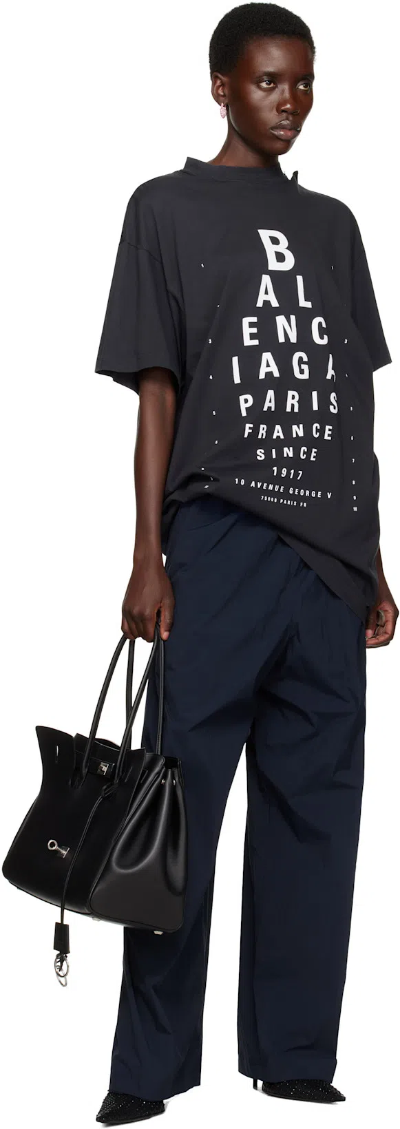 BALENCIAGA Extra Large Short-sleeved T-shirt In Black