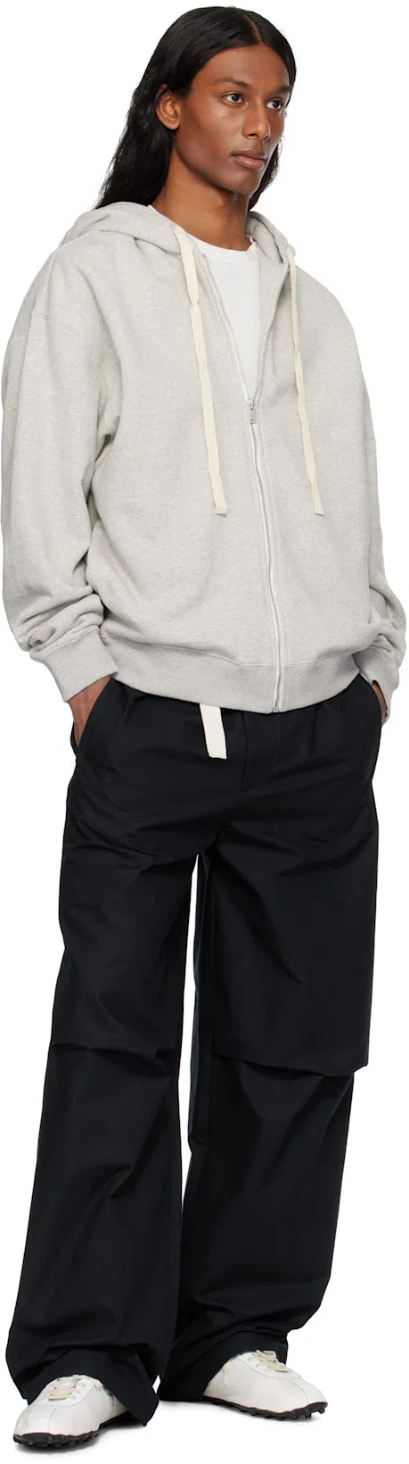 JIL SANDER Trousers Cargo Adjustable Cuffs In Black