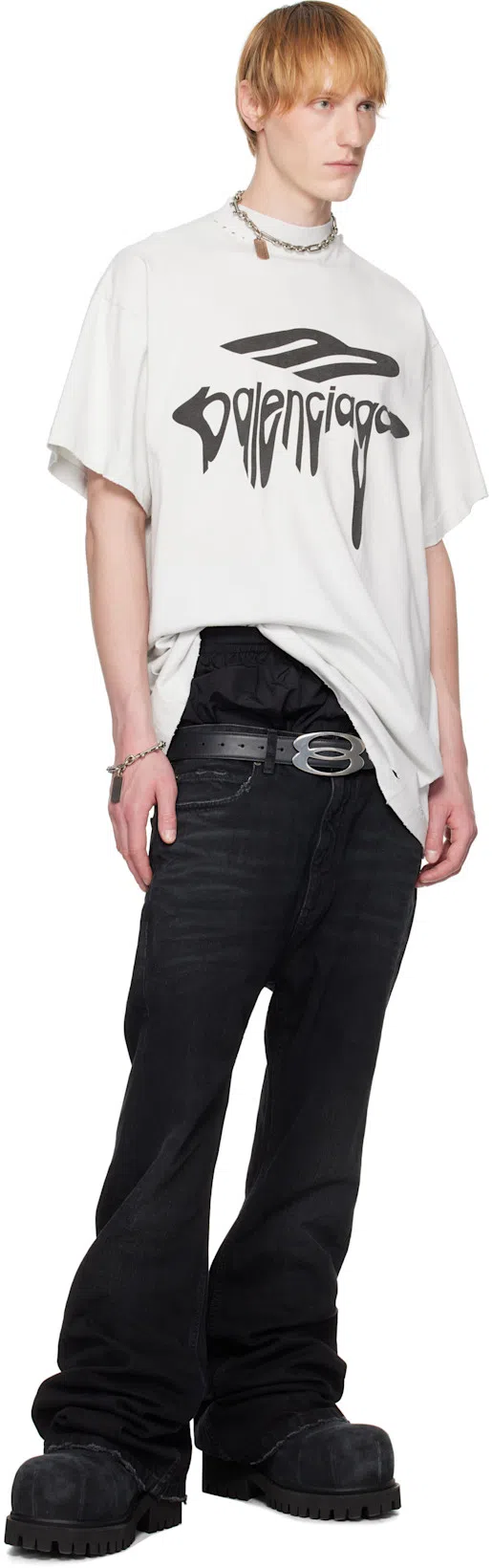 BALENCIAGA Layered Jeans In Black