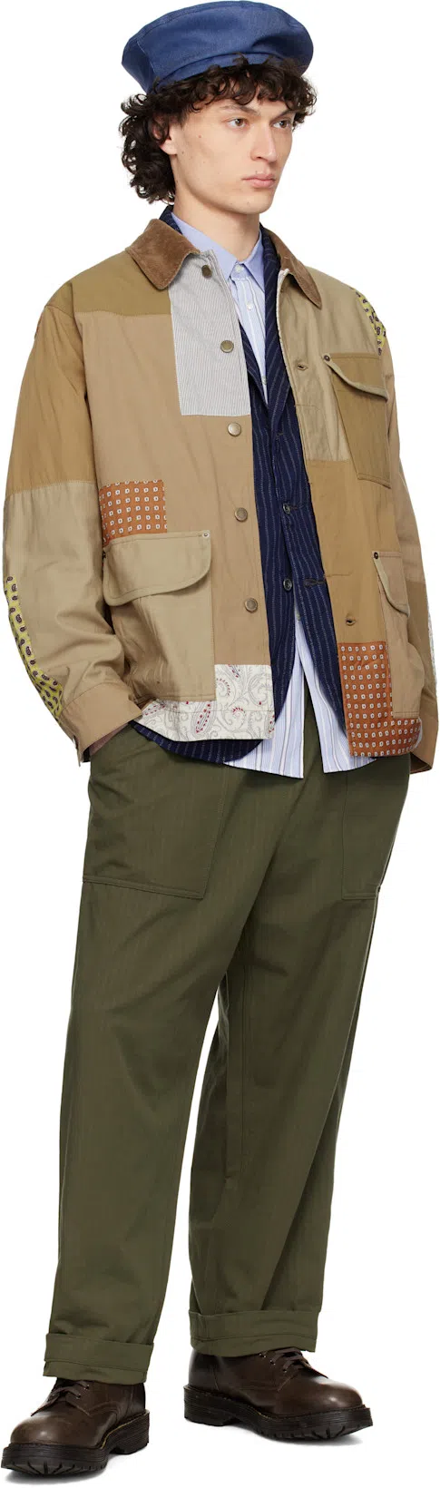 VISVIM Brown Gillespie Folk Boots In Dk.brown