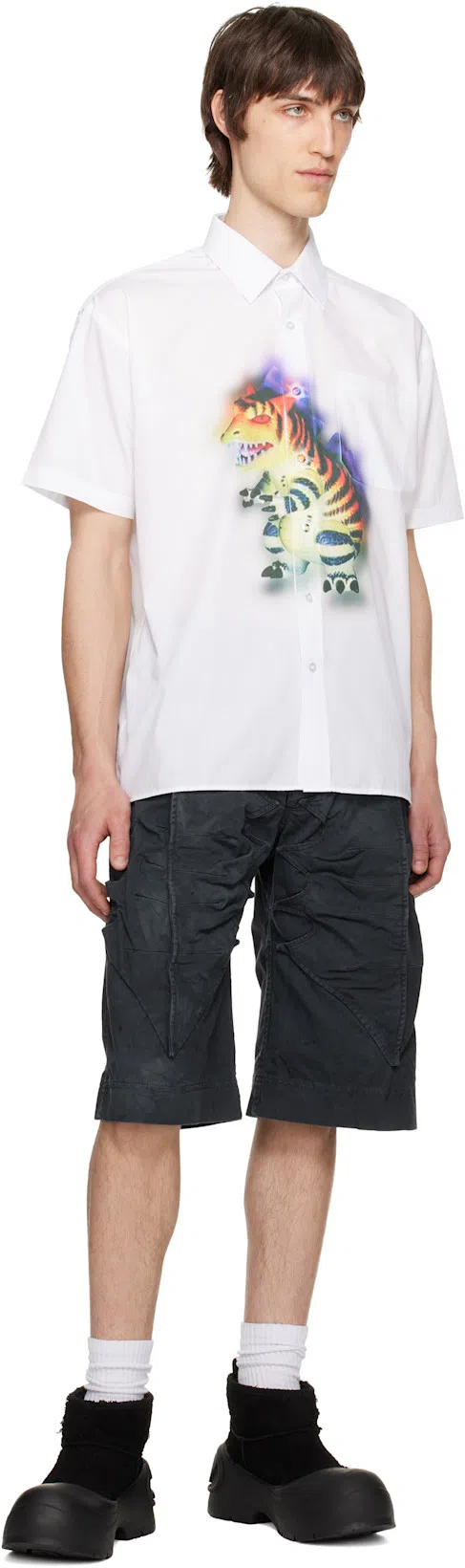 BALENCIAGA Black Crocs Jibbitz Clogs