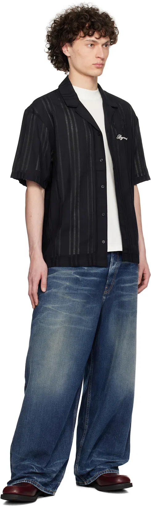 REPRESENT White T-shirt With Logo Crest In Multicolor