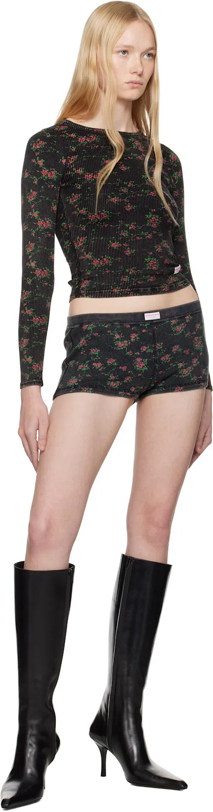 ALEXANDER WANG Black Vivica 85mm Knee-high Tall Boots