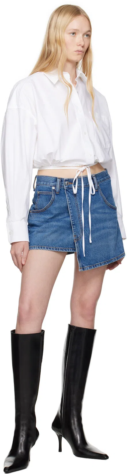 ALEXANDER WANG Mini Skirt In Blue