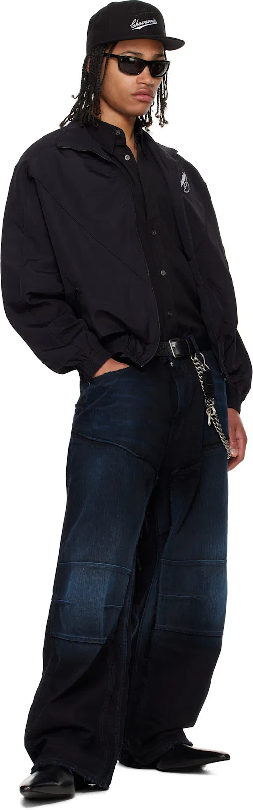 BALENCIAGA Men Blue Five Pocket Jeans With Faded Effect In Denim Man