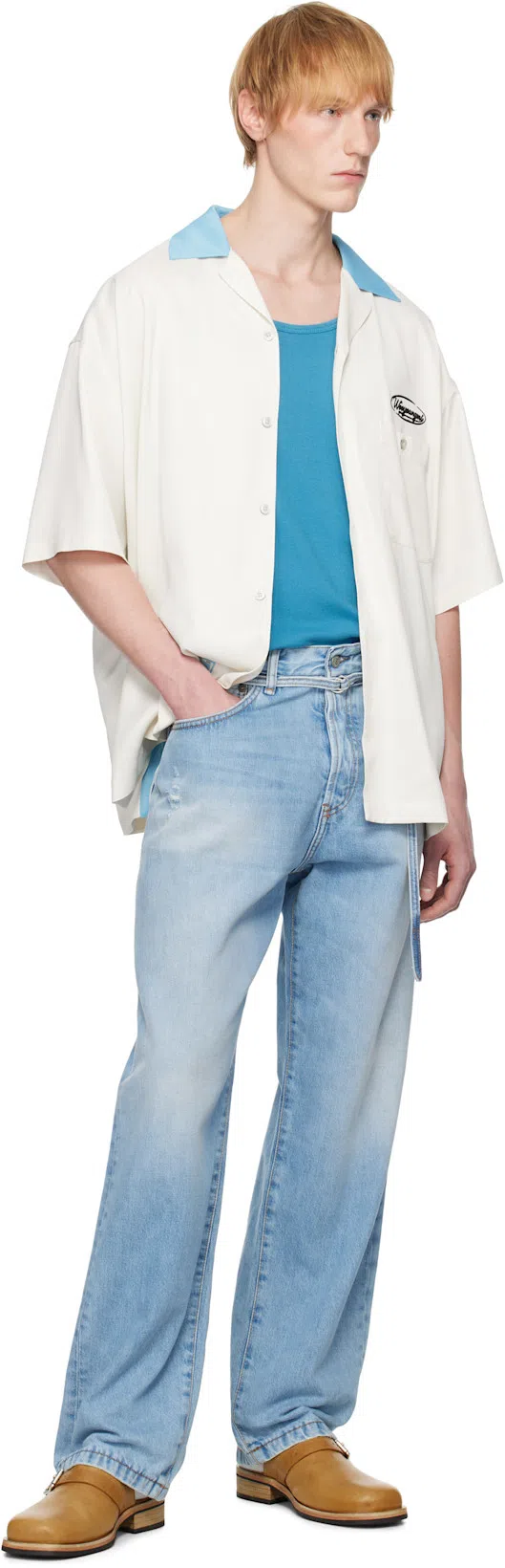 ACNE STUDIOS Blue Loose-fit 1991 Toj Jeans In 228 Light Blue