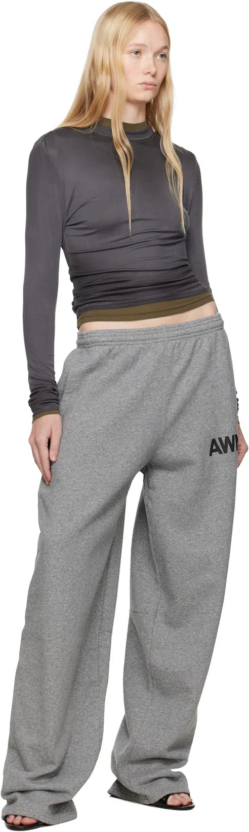 ALEXANDER WANG T T By Alexander Wang Sweatshirt Pants In Gray