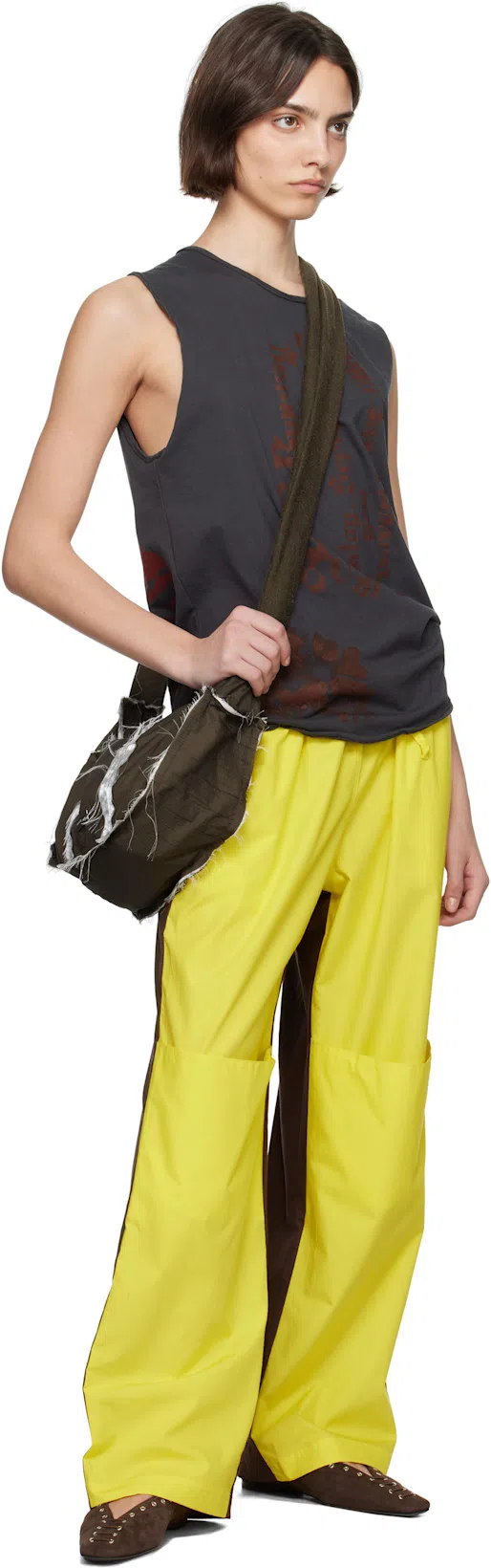 TOTÊME Toteme Suede Lace Up Ballerinas Pepper In Multicolor