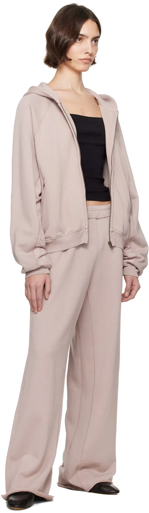 THE ROW 10mm Hereditas Leather Ballerina Flats In Black