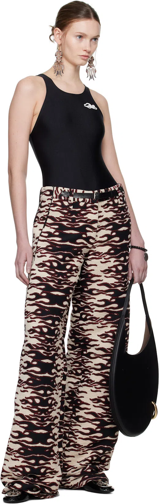 TORY BURCH Octopus Earrings In Brown