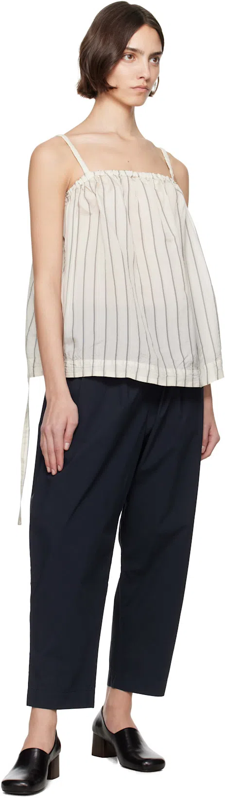 LEMAIRE Anatomic Pump 55 Leather Loafer Pumps In Bk999 Black