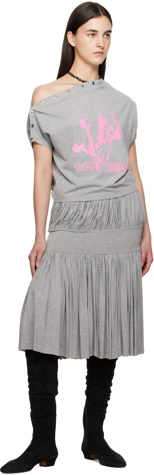 THE ROW Hereditas 25 Suede Over-the-knee Boots In Schwarz